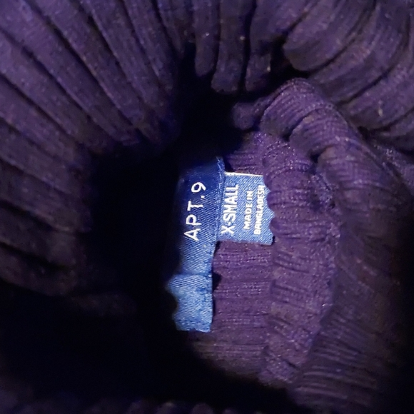 Apt 9 black turtleneck sweater - Picture 2 of 5